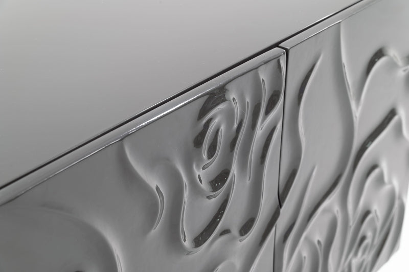 Modrest Gwen - Modern Grey High Gloss Buffet