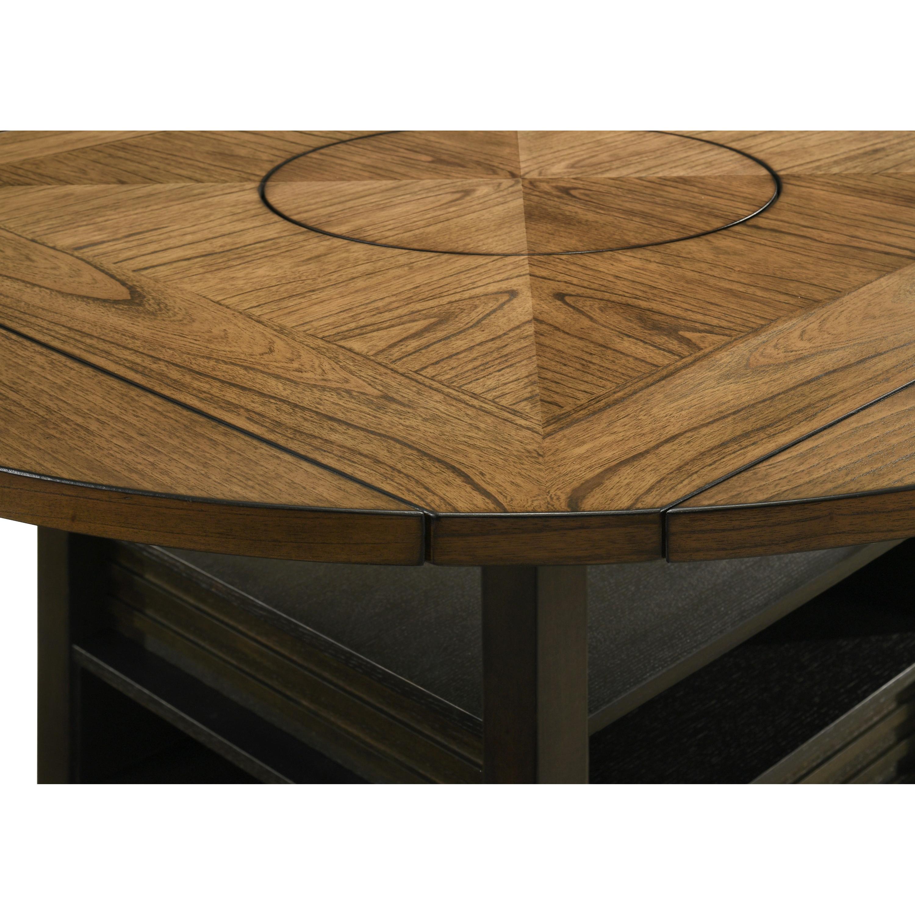 Crown Mark Round Oakly Counter Height Dining Table 2848T-6060-LEG/2848T-6060-TOP IMAGE 10