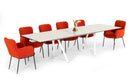 Modrest Farrell - Modern White Ceramic Extendable Dining Table