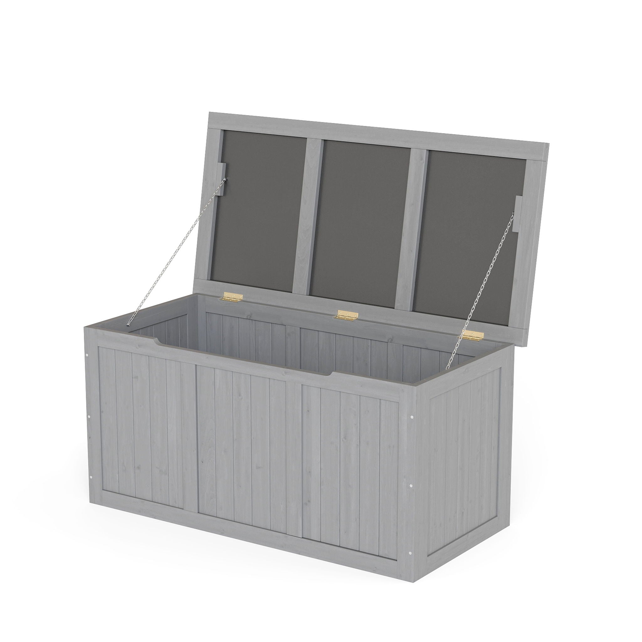 Outdoor Deck Box, Storage With Seat & Table Top