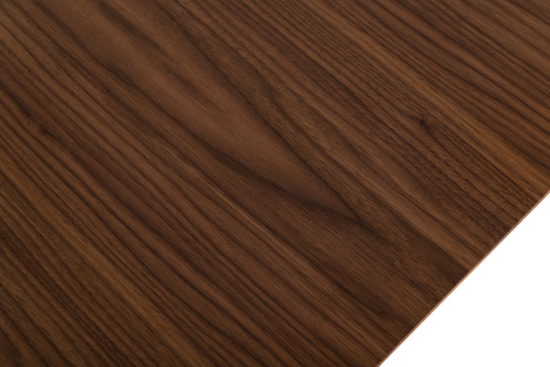 Modrest Livia - Modern Wenge & Gold Stainless Steel Dining Table