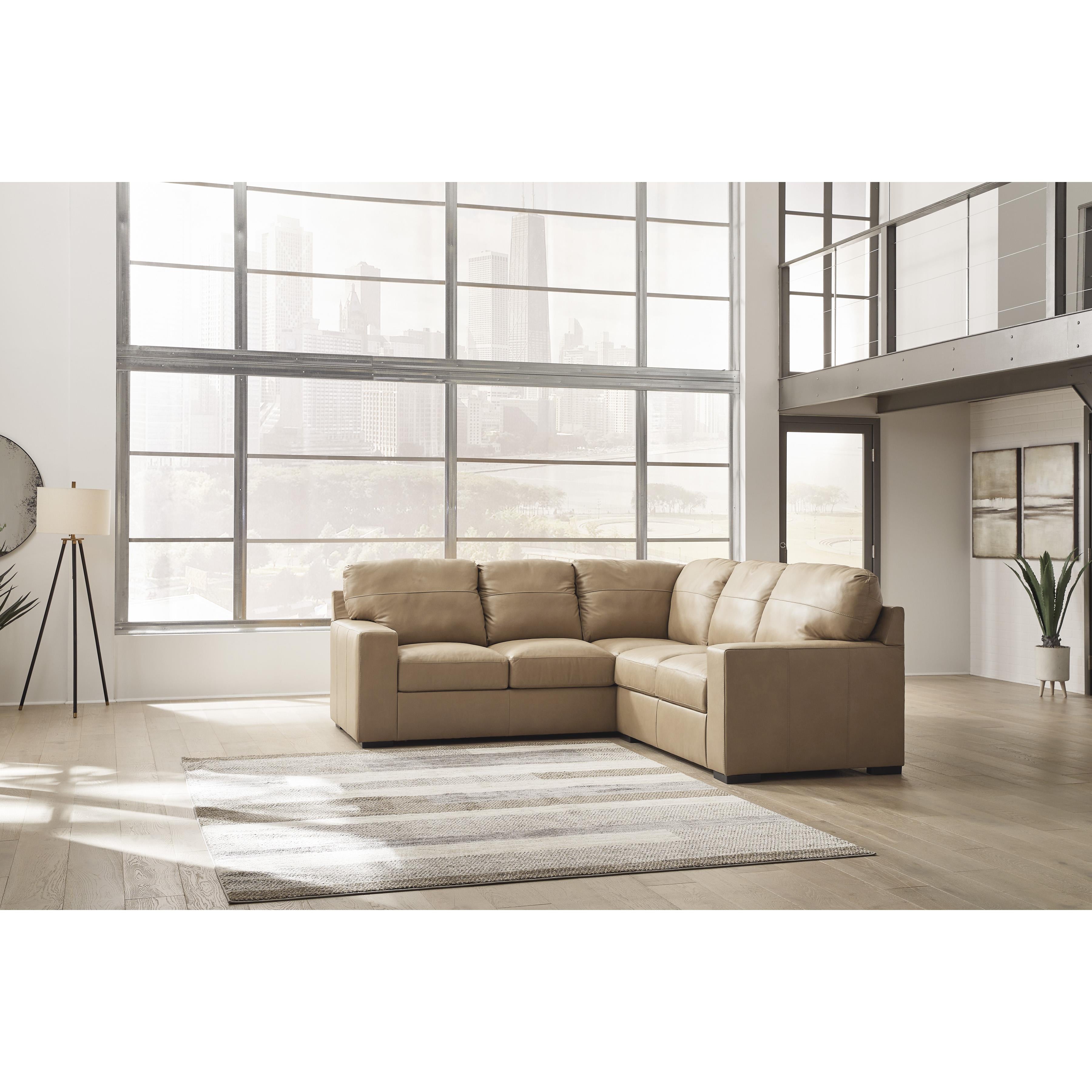 Signature Design by Ashley Bandon Leather Match 2 pc Sectional 3800648/3800656 IMAGE 3