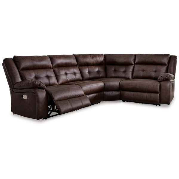 Signature Design by Ashley Punch Up Power Reclining Leather Look 4 pc Sectional 4270258/4270231/4270277/4270262 IMAGE 1