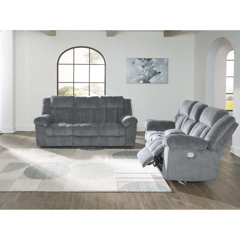 Signature Design by Ashley Tip-Off Power Reclining Fabric Loveseat with Console 6930418 IMAGE 10