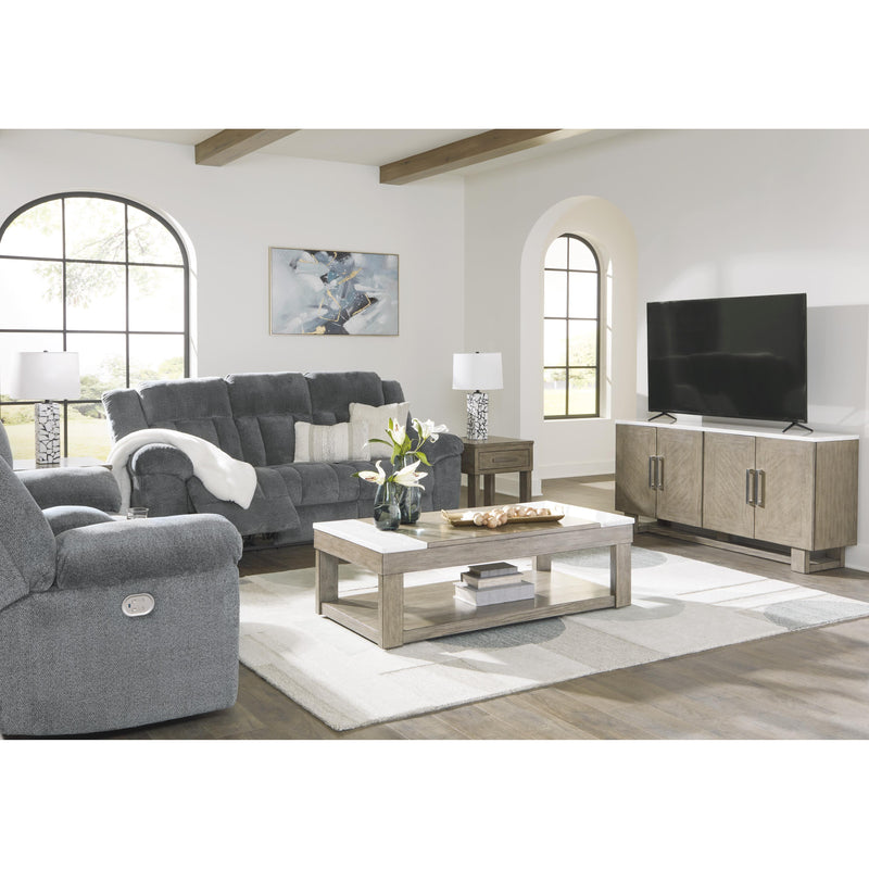 Signature Design by Ashley Tip-Off Power Reclining Fabric Loveseat with Console 6930418 IMAGE 13