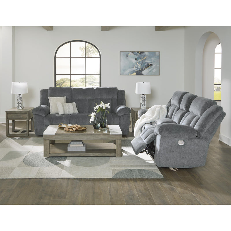 Signature Design by Ashley Tip-Off Power Reclining Fabric Loveseat with Console 6930418 IMAGE 14