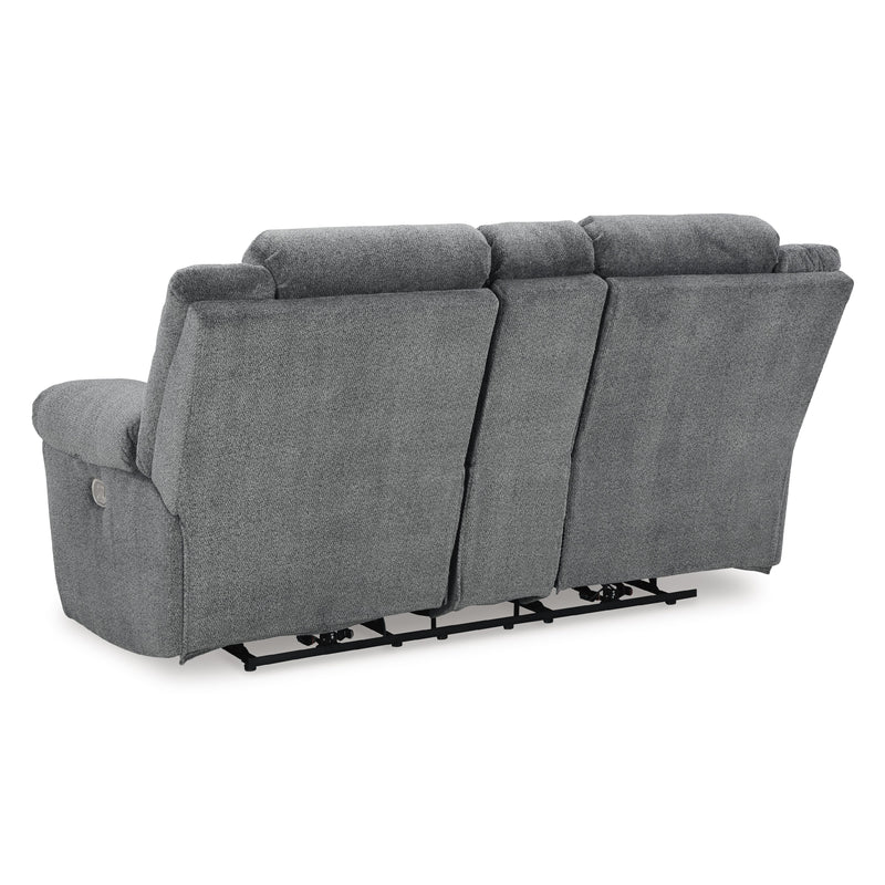 Signature Design by Ashley Tip-Off Power Reclining Fabric Loveseat with Console 6930418 IMAGE 5