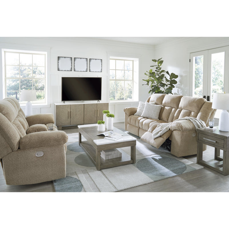 Signature Design by Ashley Tip-Off Power Reclining Fabric Loveseat with Console 6930518 IMAGE 14