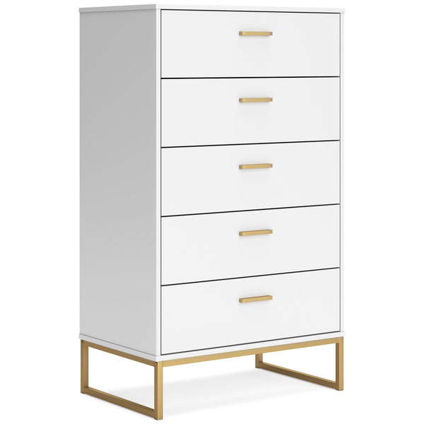 Diamond Modern Furniture Exclusive Design Socalle 5-Drawer Chest EB1867-245 IMAGE 1