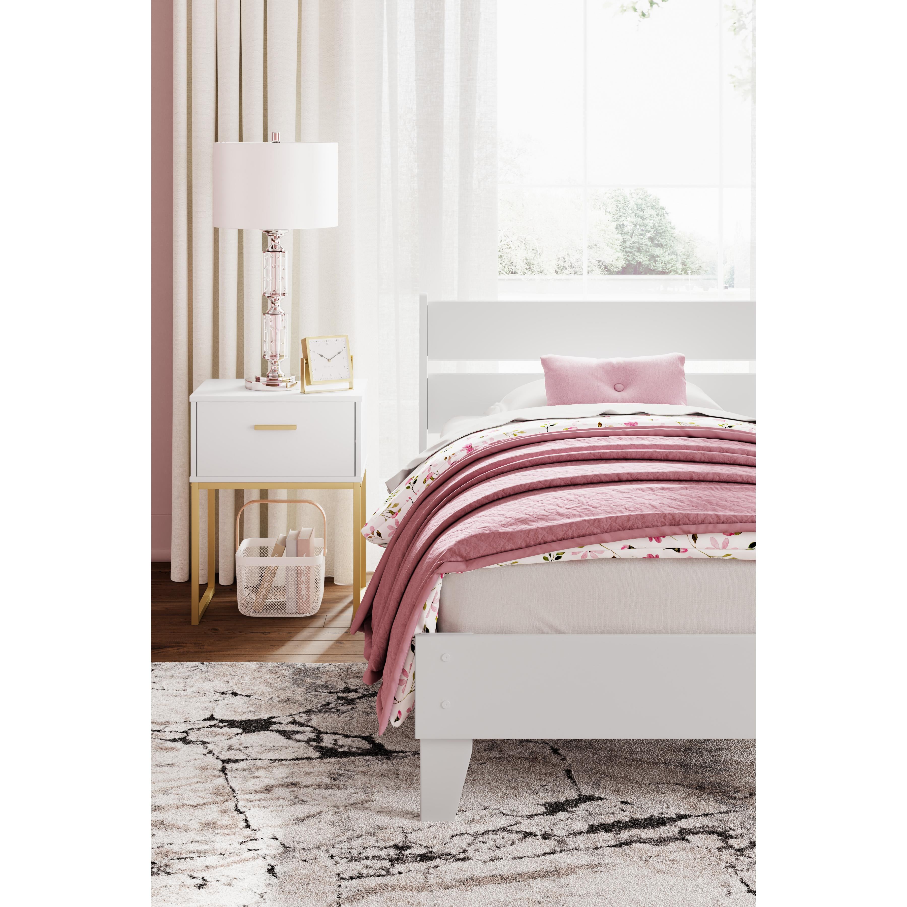 Diamond Modern Furniture Exclusive Design Socalle 1-Drawer Nightstand EB1867-291 IMAGE 13