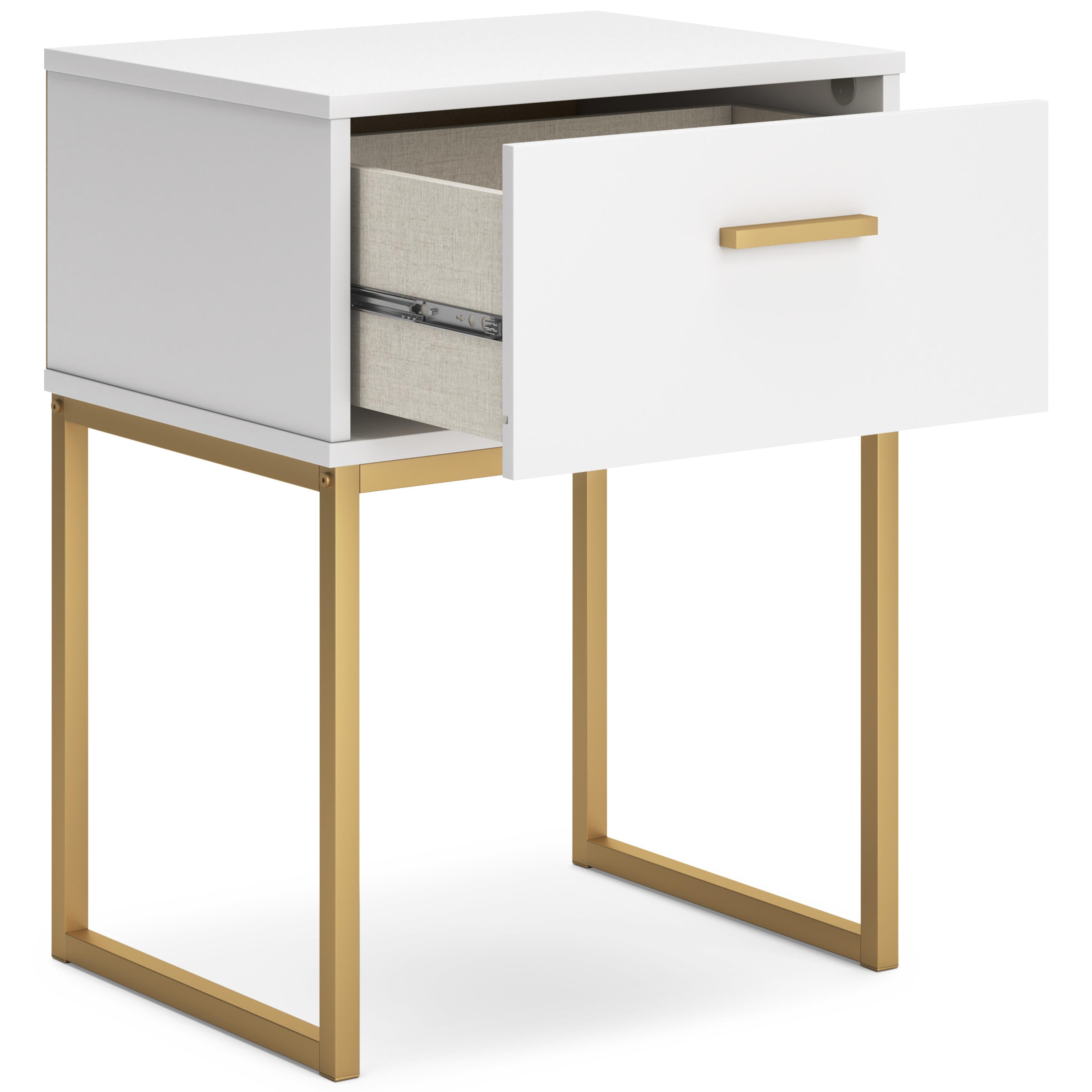 Diamond Modern Furniture Exclusive Design Socalle 1-Drawer Nightstand EB1867-291 IMAGE 2