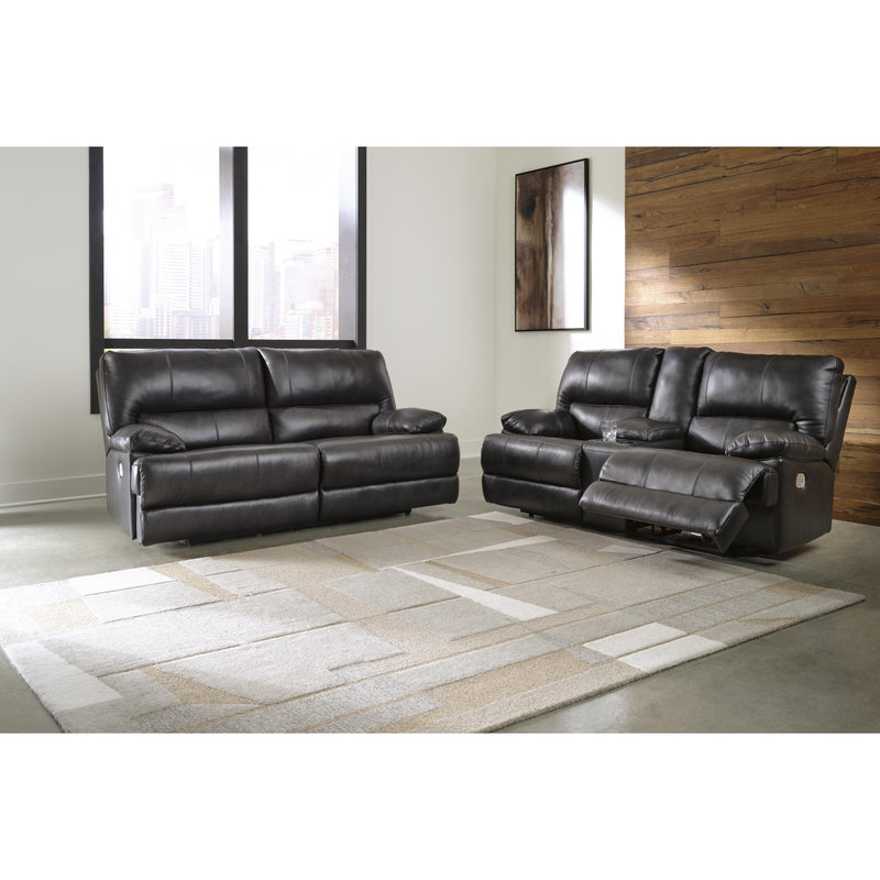 Signature Design by Ashley Mountainous Power Reclining Leather Match Loveseat with Console U6580118 IMAGE 10