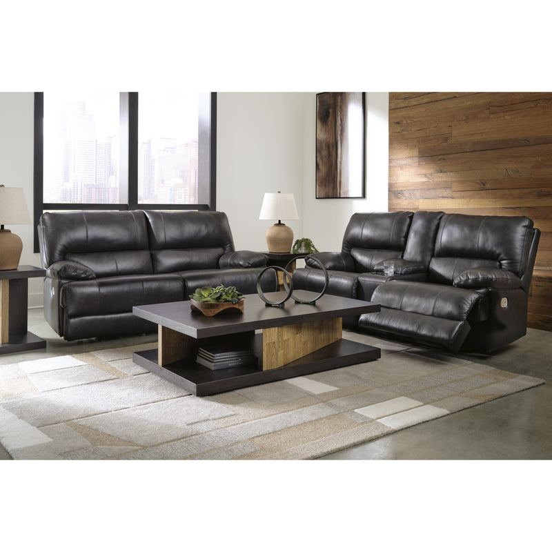 Signature Design by Ashley Mountainous Power Reclining Leather Match Sofa U6580147 IMAGE 13