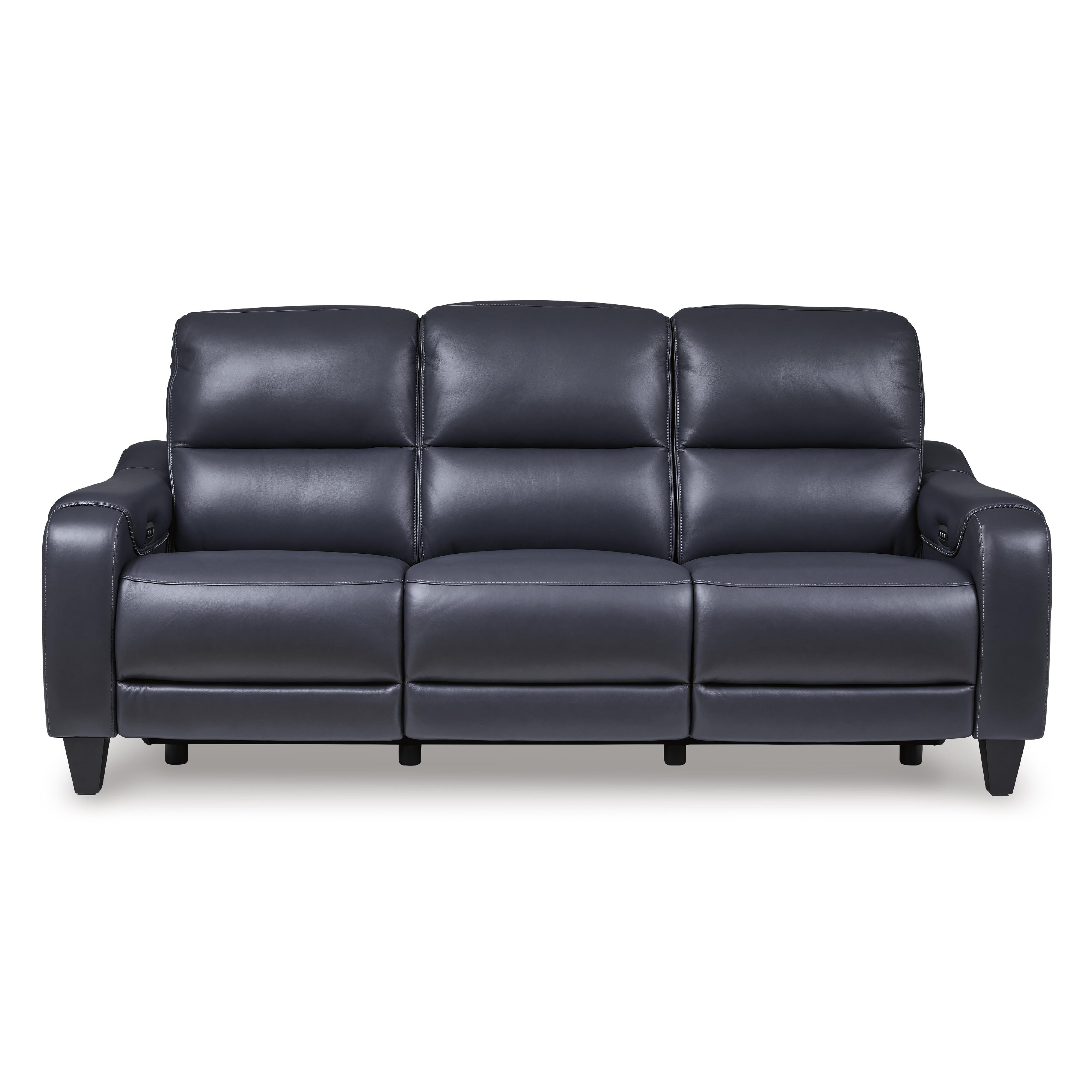 Signature Design by Ashley Mercomatic Power Reclining Leather Match Sofa U7531115 IMAGE 3