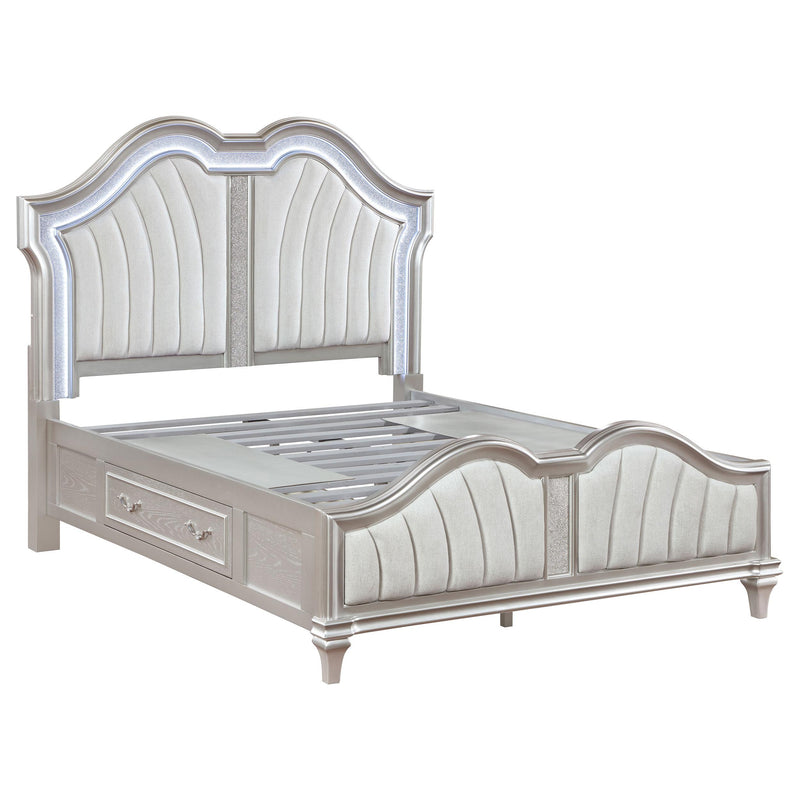 Coaster Furniture Evangeline California King Upholstered Panel Bed with Storage 223390KW IMAGE 1