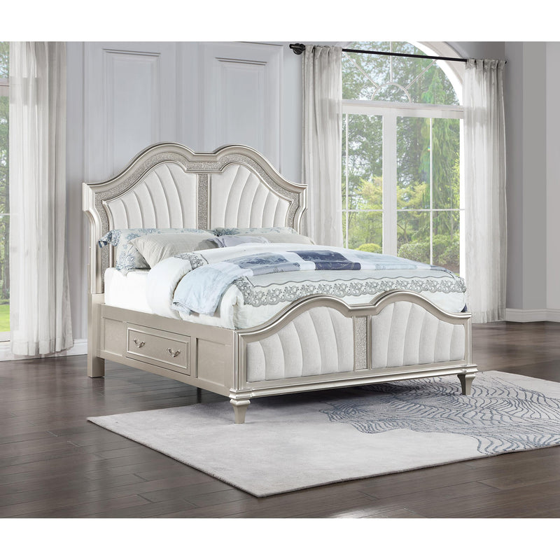 Coaster Furniture Evangeline California King Upholstered Panel Bed with Storage 223390KW IMAGE 2