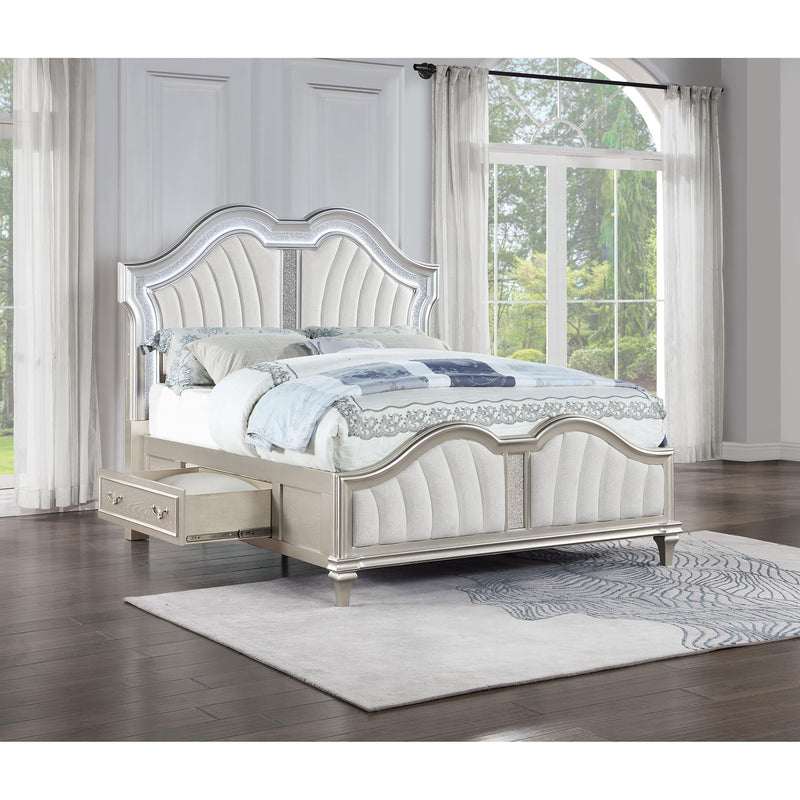 Coaster Furniture Evangeline California King Upholstered Panel Bed with Storage 223390KW IMAGE 3