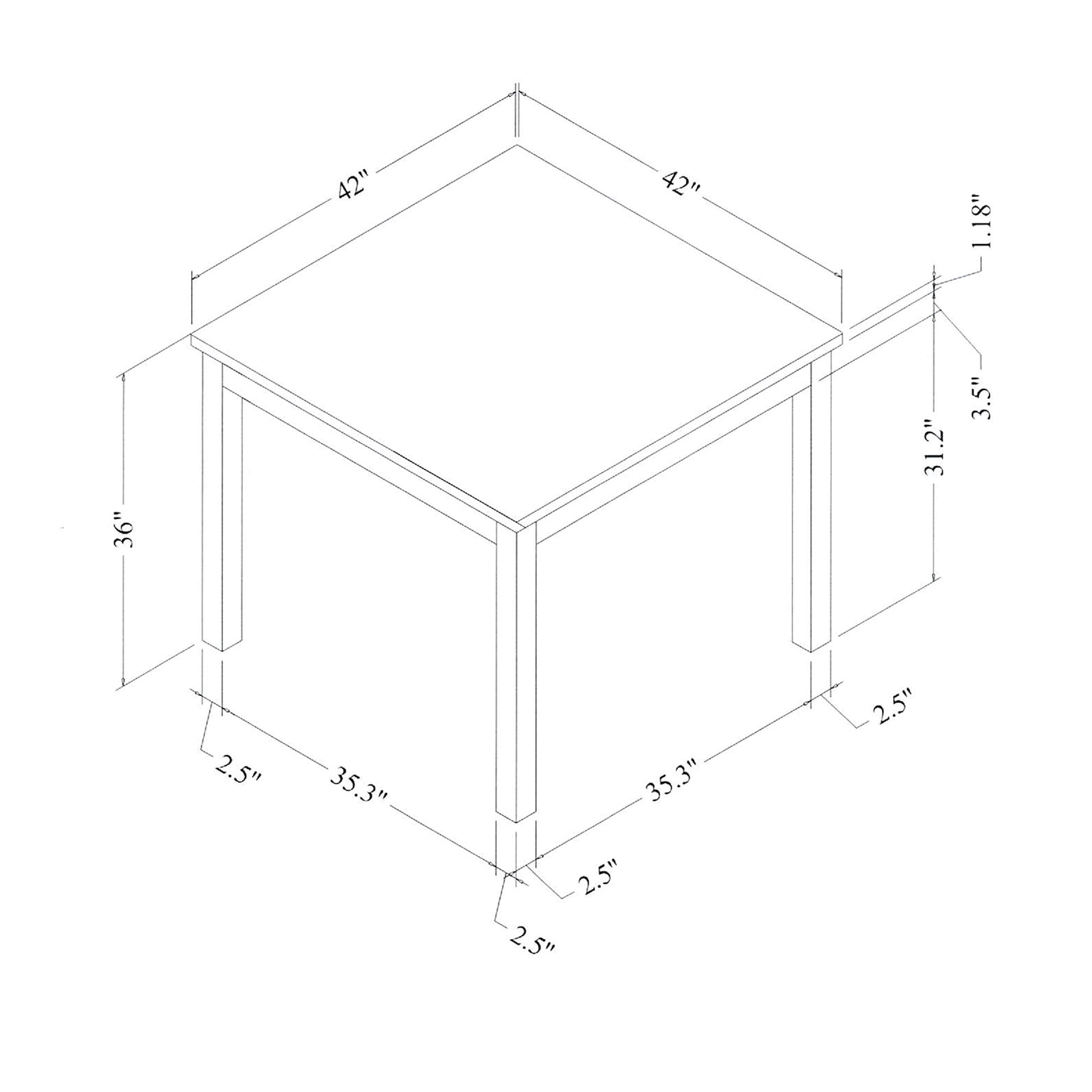 Leon - Bar Table And 4 Bar Stools - Espresso / White