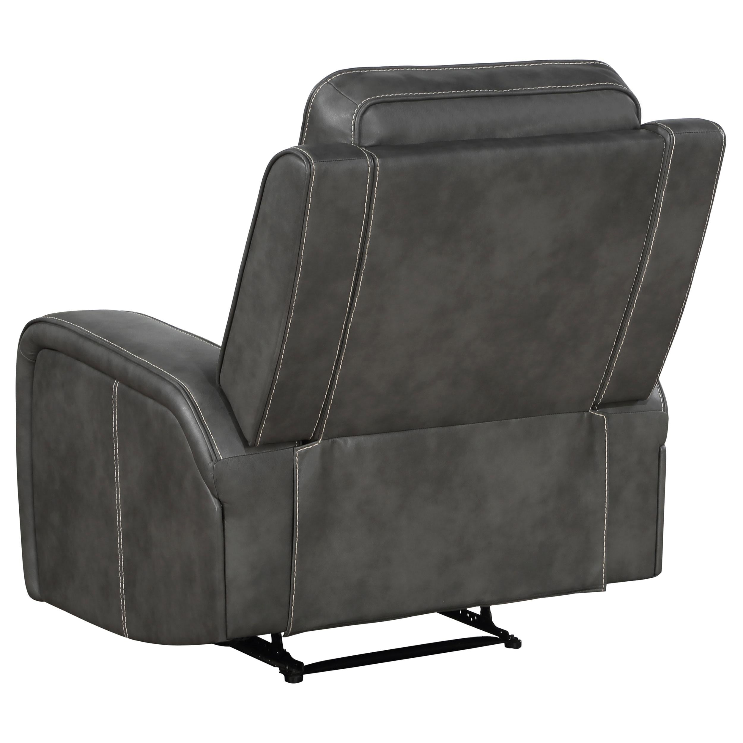 Coaster Furniture Raelynn Leatherette Recliner 603193 IMAGE 6
