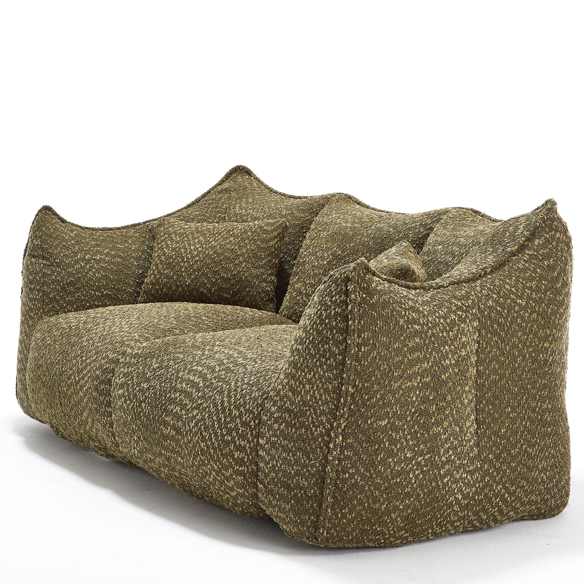 Comfortable Dual Beanbag Chair With High Resilience Foam Core For 2 People
