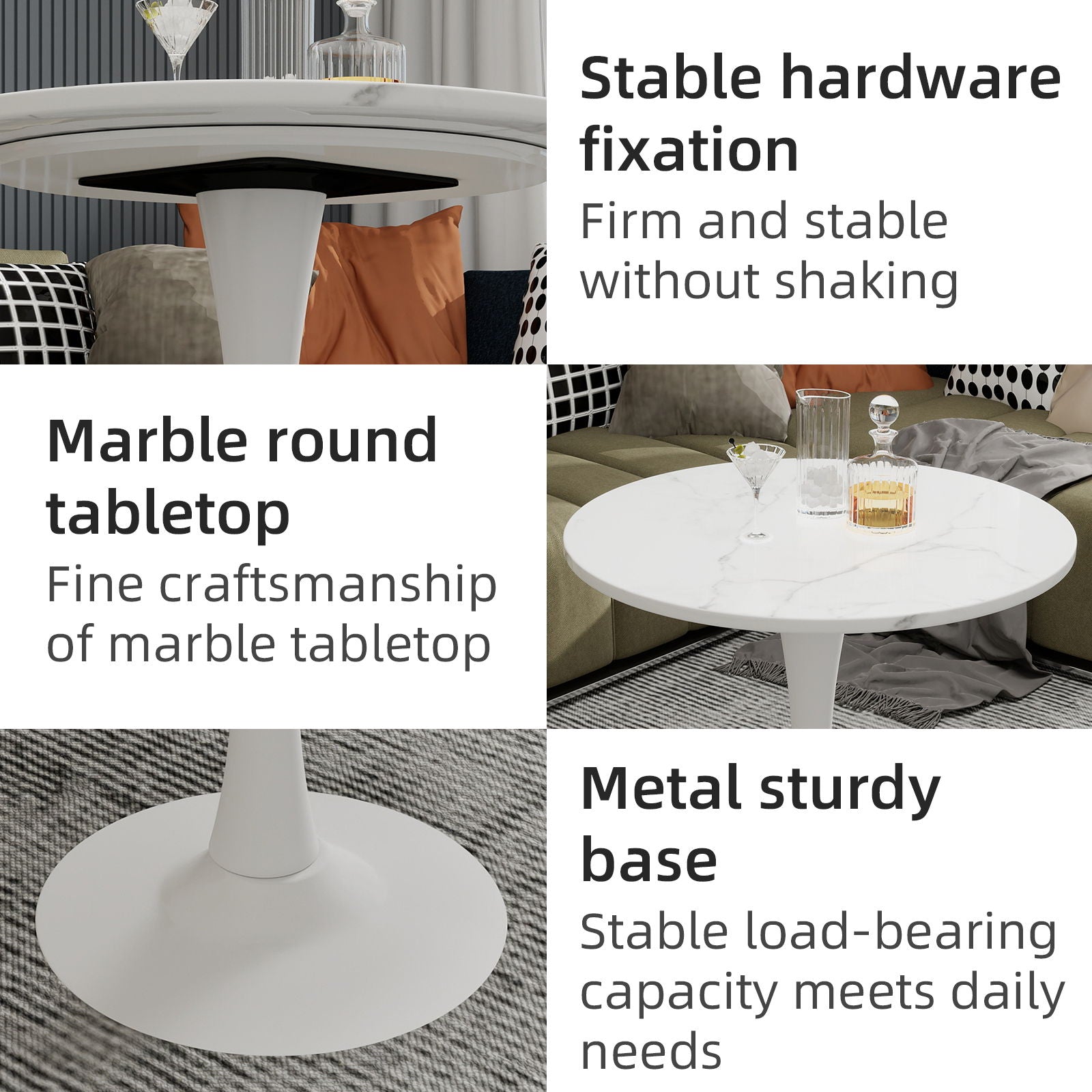 Coffee Table & Round Top
