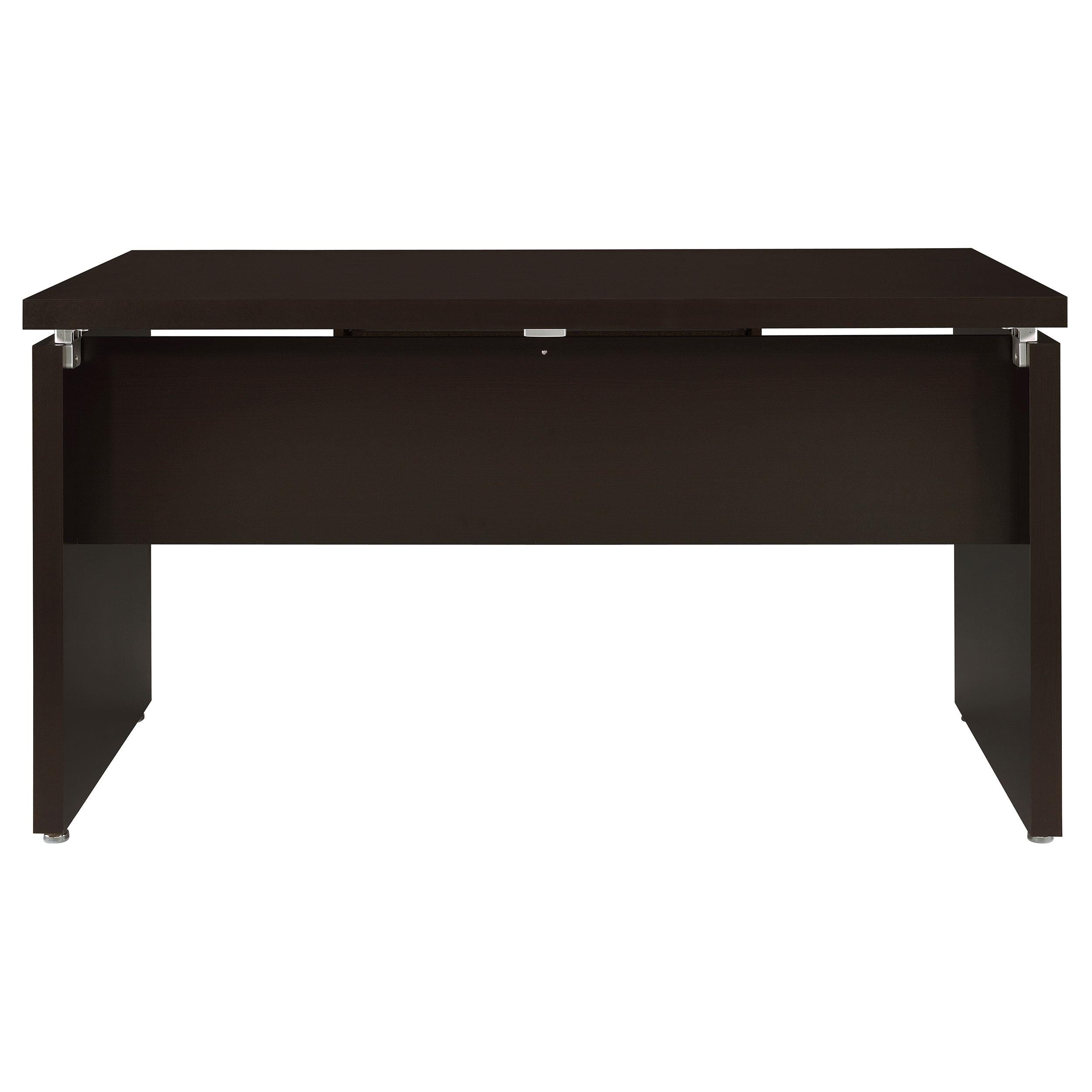 Coaster Furniture Skylar 800891L Engineered Wood L-Shape Computer Desk - Cappuccino IMAGE 7