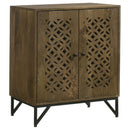 Coaster Furniture Zaria 950391 2-Door Wooden Accent Cabinet - Brown IMAGE 1