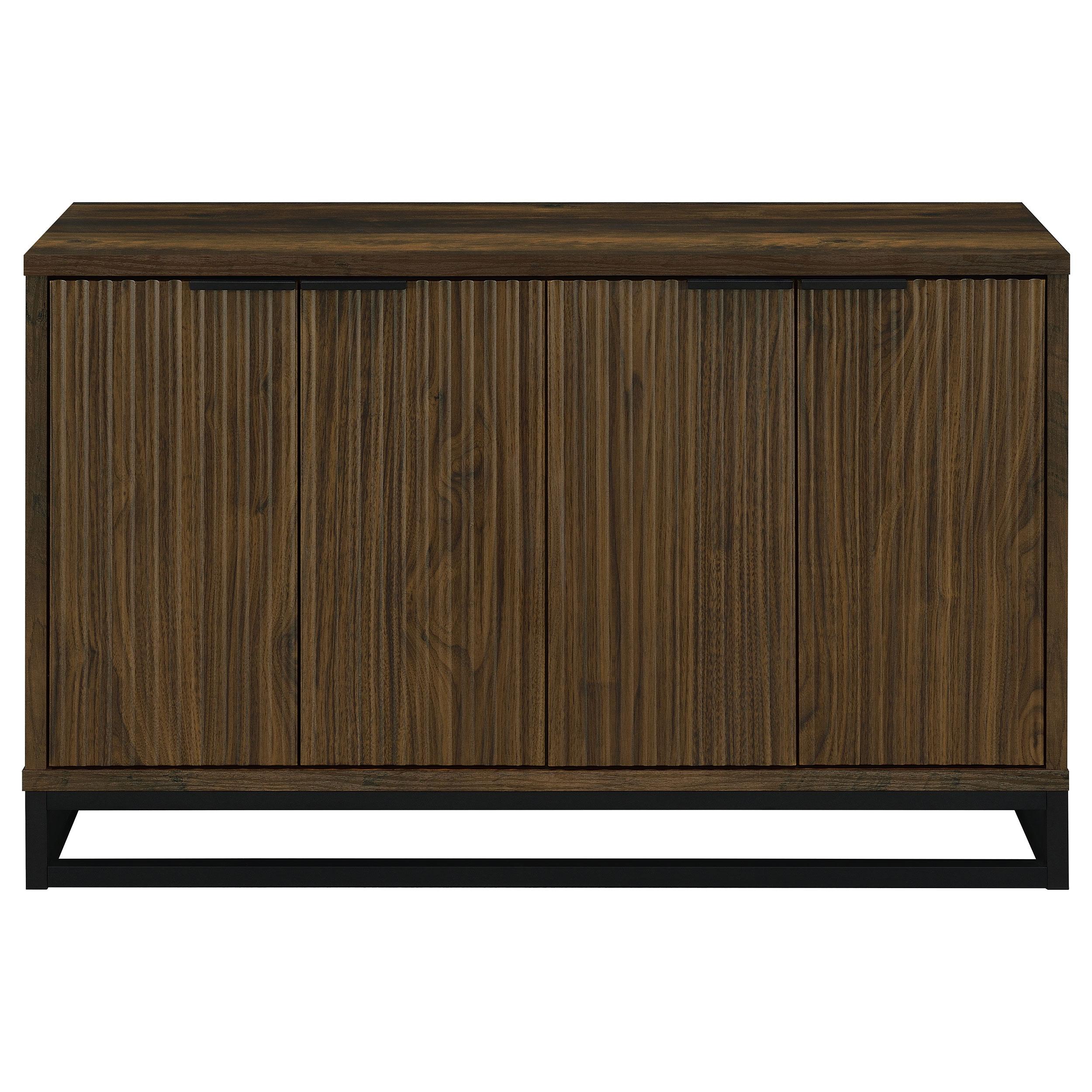Coaster Furniture Ryatt 950393 4-Door Engineered Wood Accent Cabinet - Dark Pine IMAGE 4