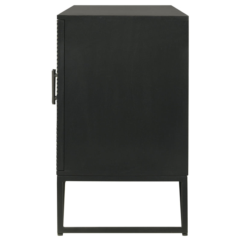 Coaster Furniture Riddell 959631 4-Door Accent Cabinet - Black IMAGE 7