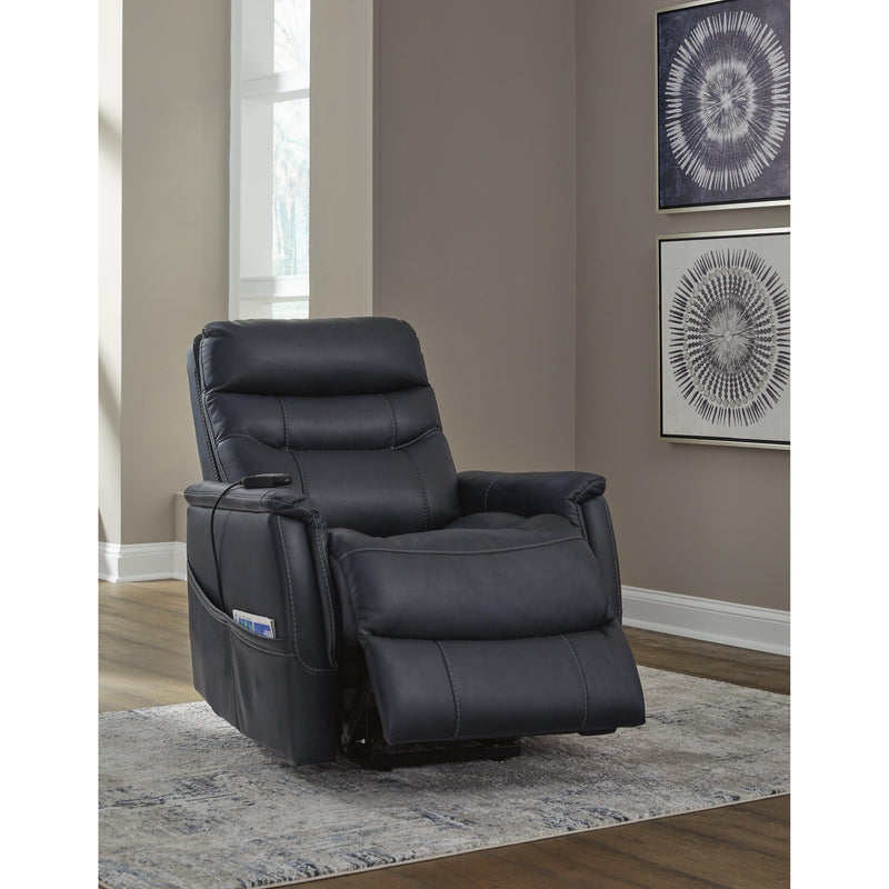 Signature Design by Ashley Strawbill Power Leather Look Recliner 6391012 IMAGE 9