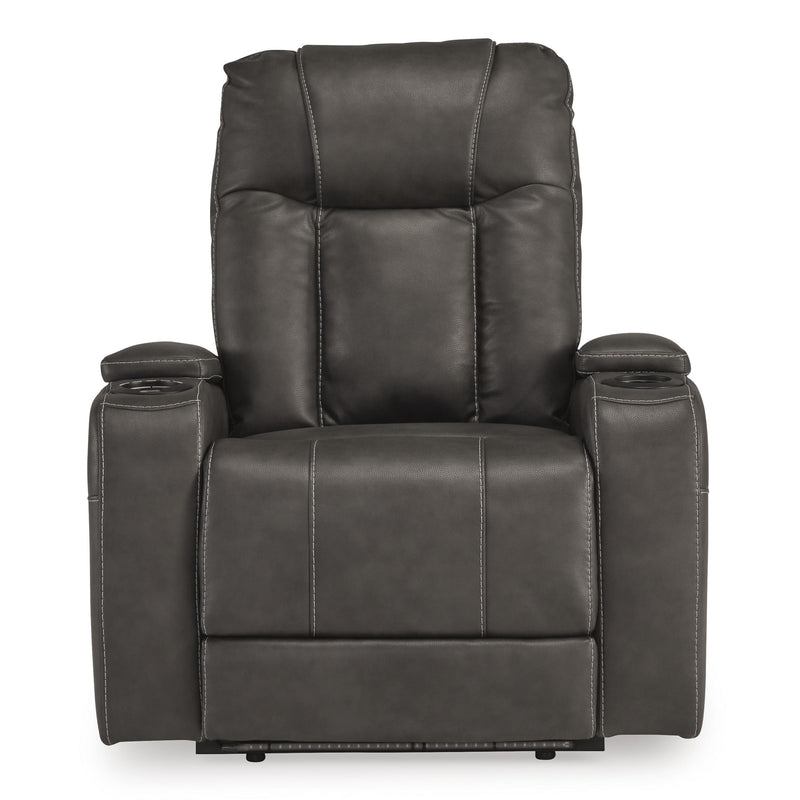 Signature Design by Ashley Feazada Power Rocker Leather Look Recliner 6620513 IMAGE 4