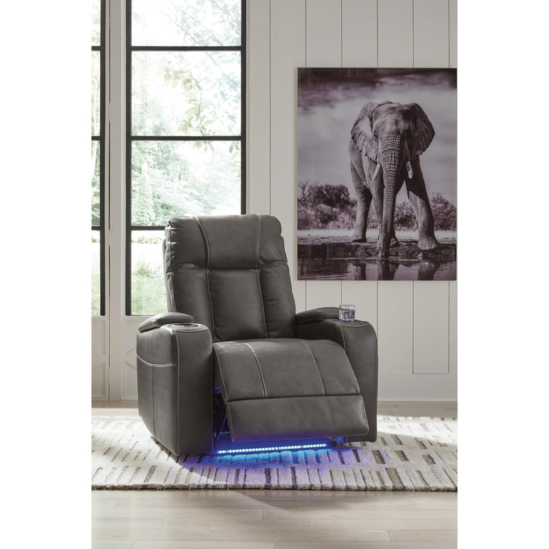 Signature Design by Ashley Feazada Power Rocker Leather Look Recliner 6620513 IMAGE 8