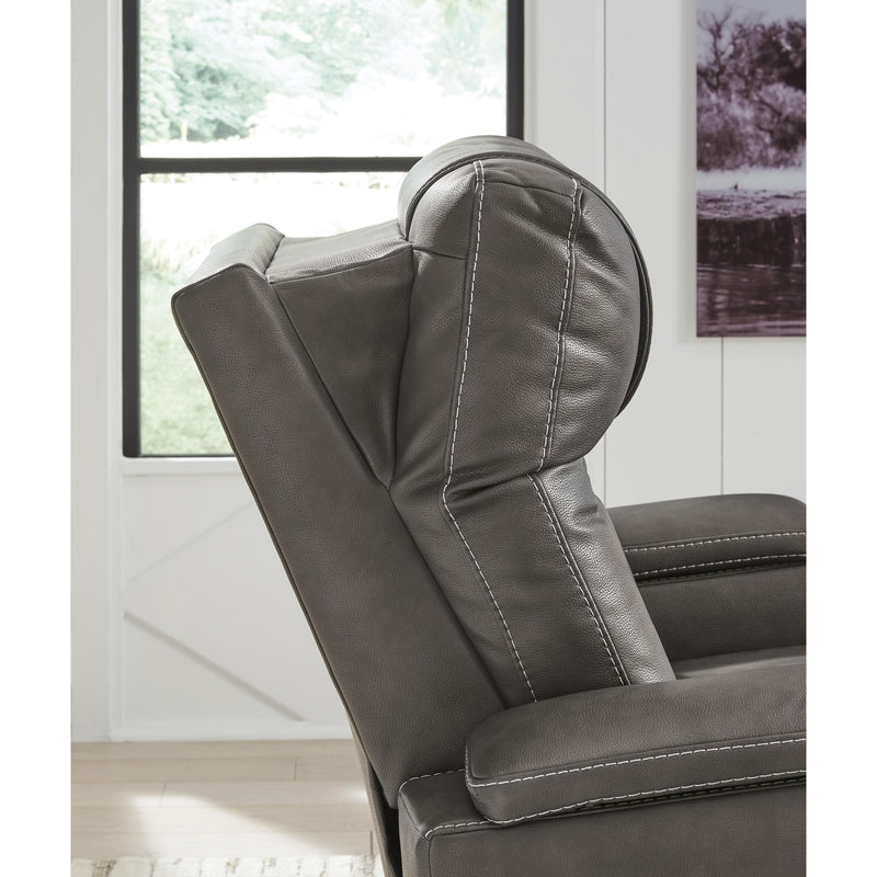 Signature Design by Ashley Feazada Power Rocker Leather Look Recliner 6620513 IMAGE 9