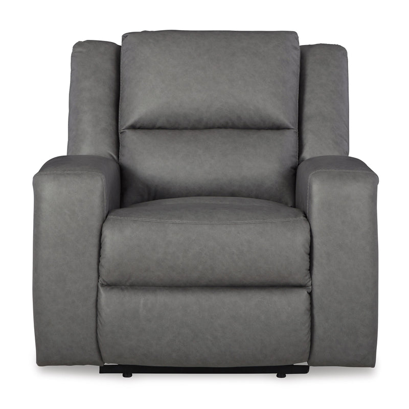 Benchcraft Brixworth Leather Look Recliner with Wall Recline 6910629 IMAGE 4