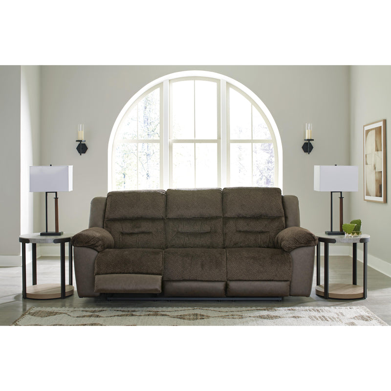 Benchcraft Dorman Reclining Fabric and Leather Look Sofa 9460888 IMAGE 7