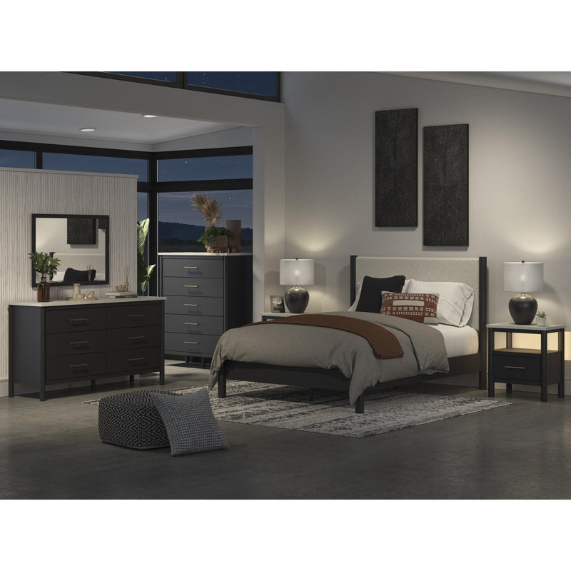 Signature Design by Ashley Cadmori Queen Upholstered Panel Bed B2616-57/B2616-54/B100-13 IMAGE 8