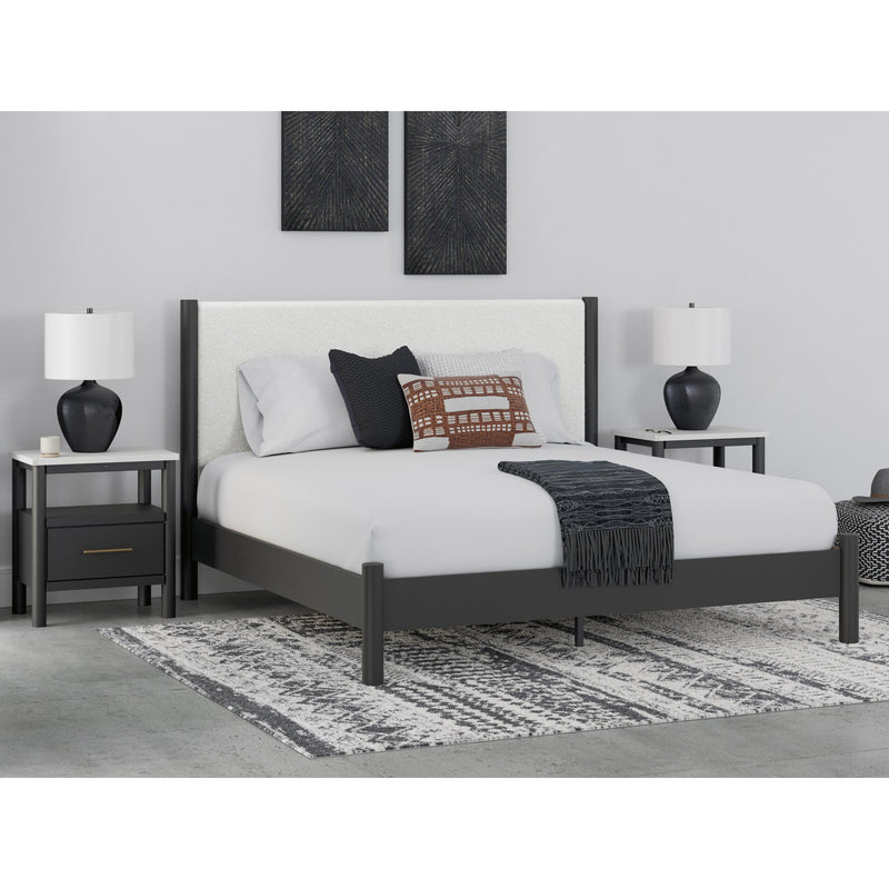 Signature Design by Ashley Cadmori King Upholstered Panel Bed B2616-58/B2616-56/B100-14 IMAGE 6