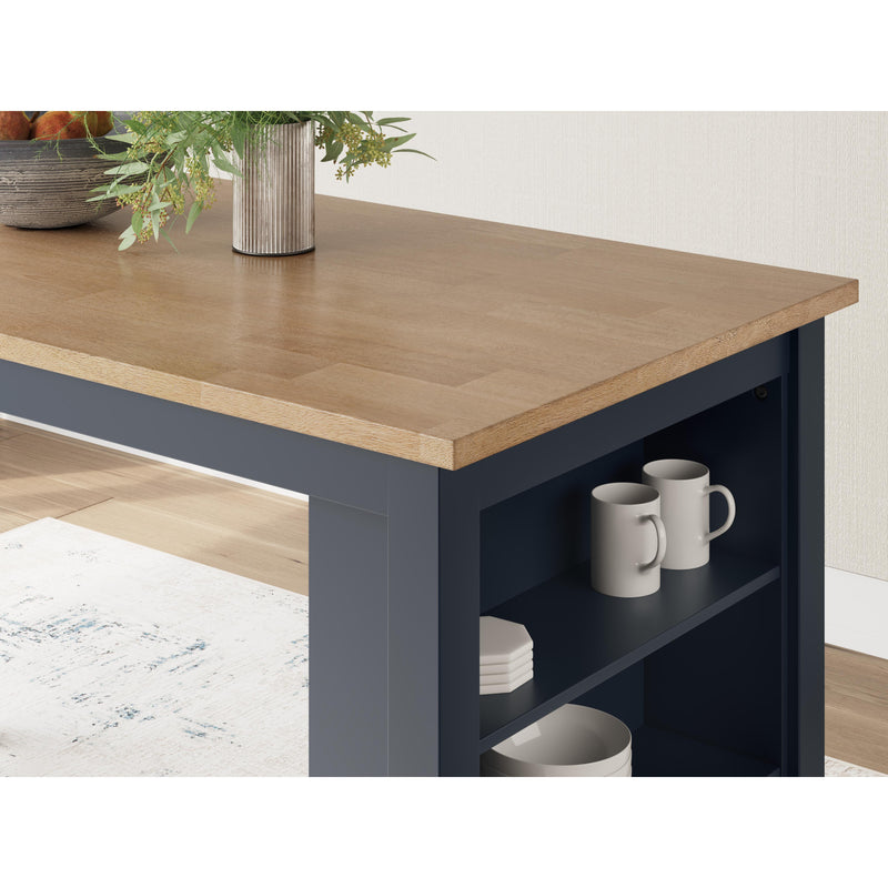 Signature Design by Ashley Gesthaven Counter Height Dining Table with Trestle Base D399-13 IMAGE 8