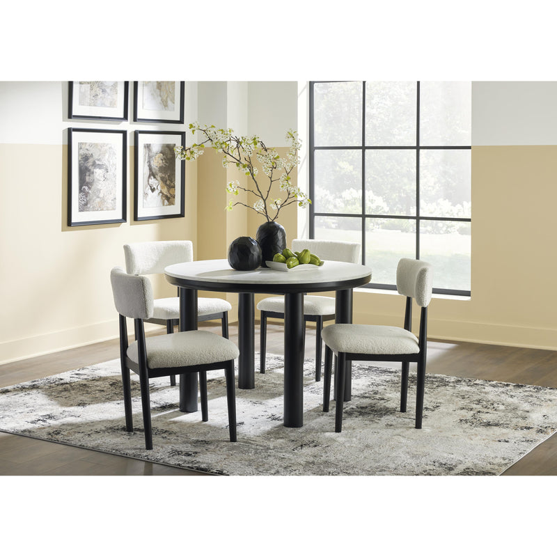 Signature Design by Ashley Round Xandrum Dining Table with Faux Marble Top D429-15 IMAGE 9