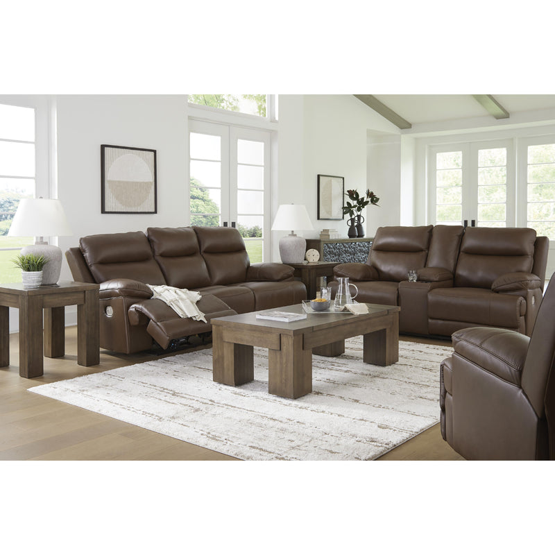 Diamond Modern Furniture Exclusive Design VonRyan Power Reclining Leather Match Loveseat with Console U1040018 IMAGE 11