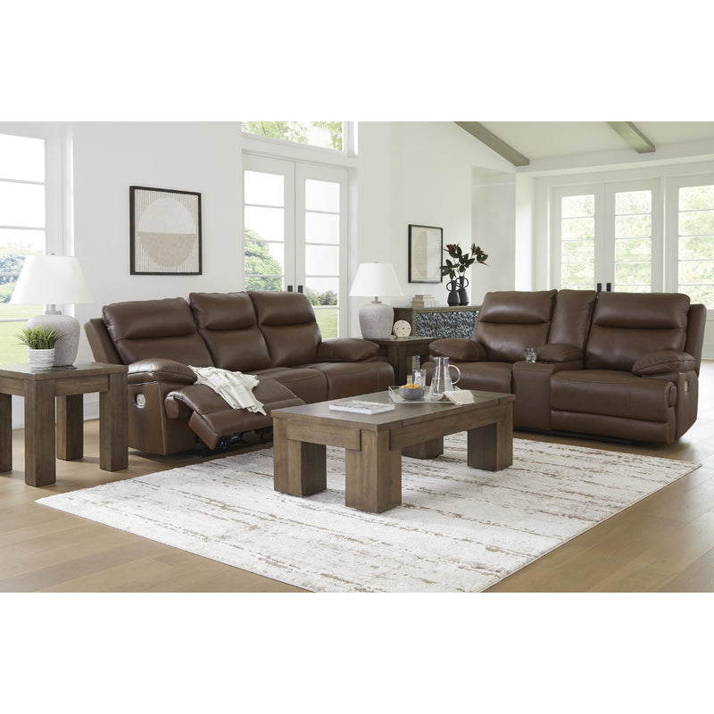 Diamond Modern Furniture Exclusive Design VonRyan Power Reclining Leather Match Loveseat with Console U1040018 IMAGE 9