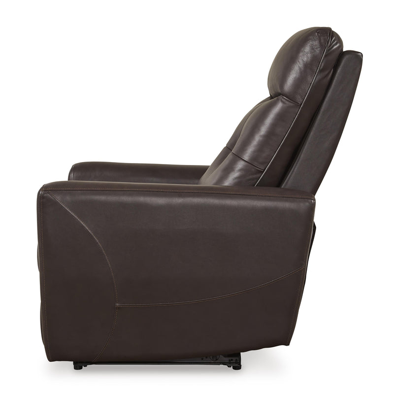 Signature Design by Ashley Pisgham Power Leather Match Recliner U1050013 IMAGE 5