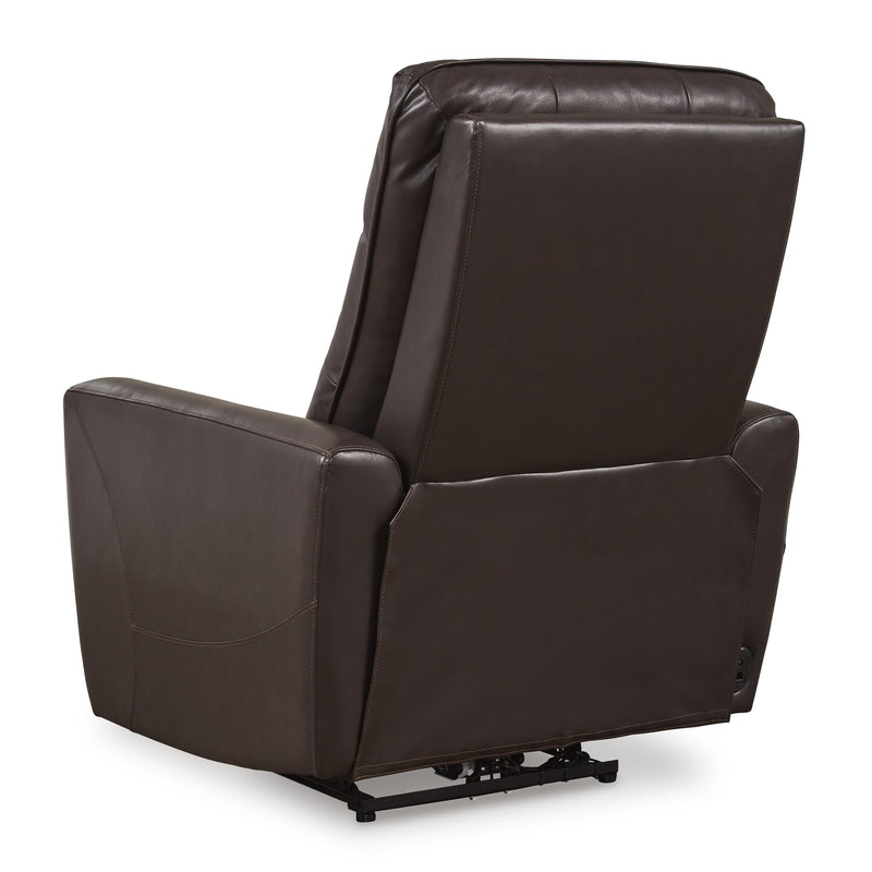 Signature Design by Ashley Pisgham Power Leather Match Recliner U1050013 IMAGE 6