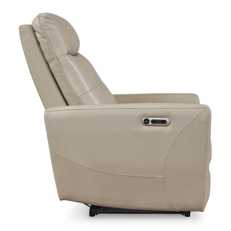 Signature Design by Ashley Pisgham Power Leather Match Recliner U1050313 IMAGE 4