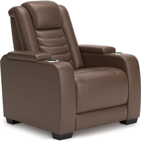 Diamond Modern Furniture Exclusive Design High Impact Power Leather Match Recliner U1060113 IMAGE 1