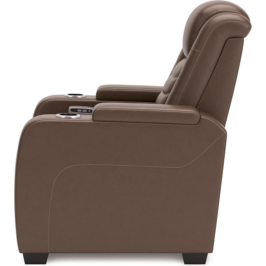 Diamond Modern Furniture Exclusive Design High Impact Power Leather Match Recliner U1060113 IMAGE 3