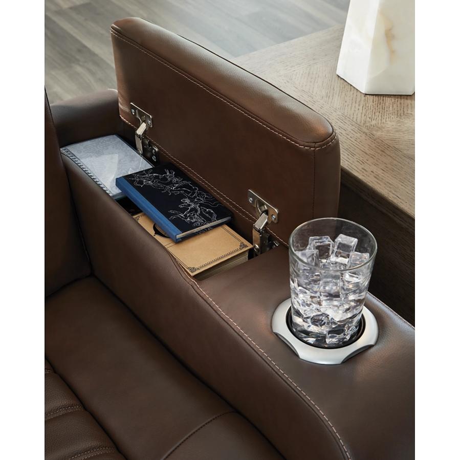 Diamond Modern Furniture Exclusive Design High Impact Power Leather Match Recliner U1060113 IMAGE 8