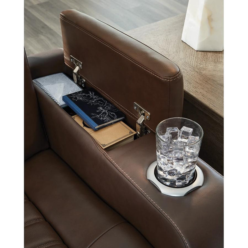 Diamond Modern Furniture Exclusive Design High Impact Power Leather Match Recliner U1060113 IMAGE 8