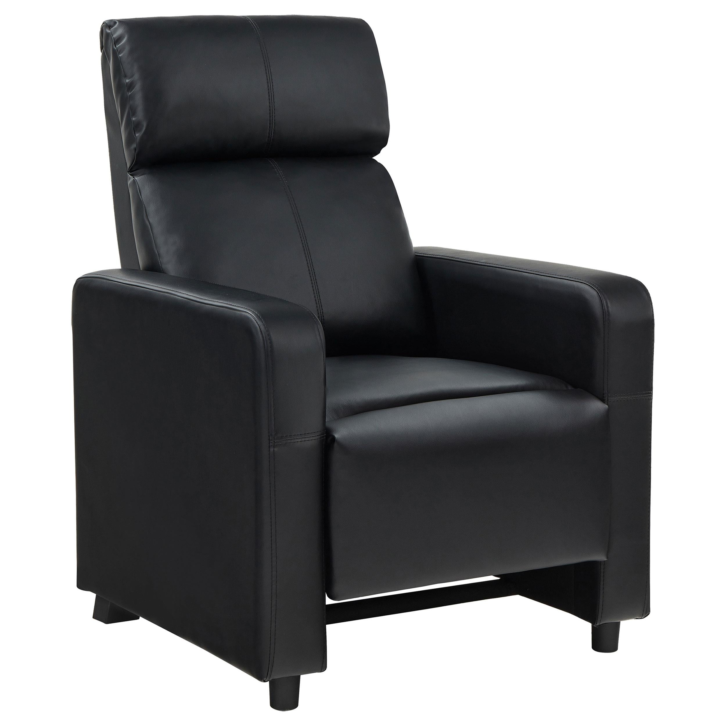 Diamond Modern Furniture COA Toohey Leather Look Reclining Home Theater Seating with Wall Hugger 600181-S4A IMAGE 3