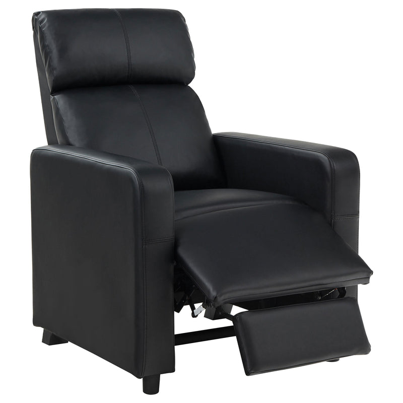 Diamond Modern Furniture COA Toohey Leather Look Reclining Home Theater Seating with Wall Hugger 600181-S4A IMAGE 4
